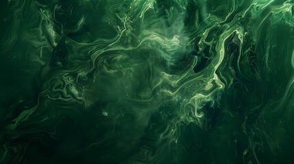 Abstract background, organic, flowing, deep forest green background 