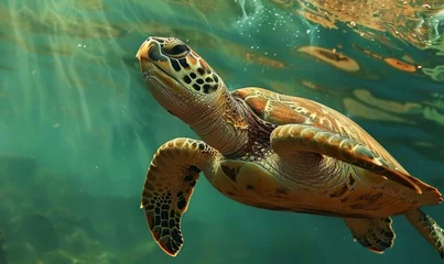 Fotobehang sea turtle © megavectors