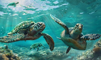 Obraz premium sea turtle