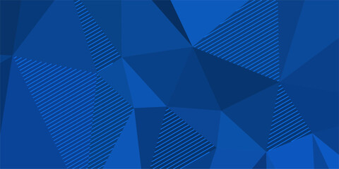 Obraz premium abstract elegant geometric blue background with triangles and lines