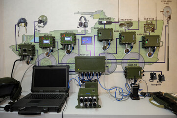 Military monitoring and communicating system, part of equipment of Ukrainian armored personnel...