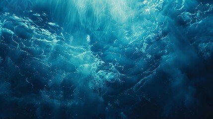 Fototapeta na wymiar /imagine prompt: Abstract background, underwater, tranquil, cerulean blue background 