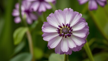 Obraz premium Detailed violet flower captures the essence of springs beauty