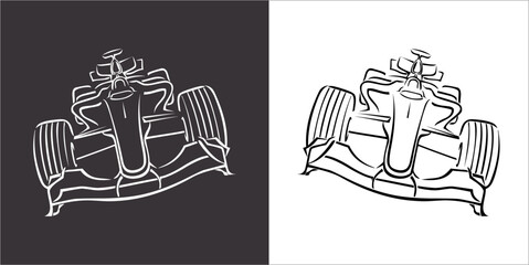 IIlustration Vector graphics of Formula1 icon