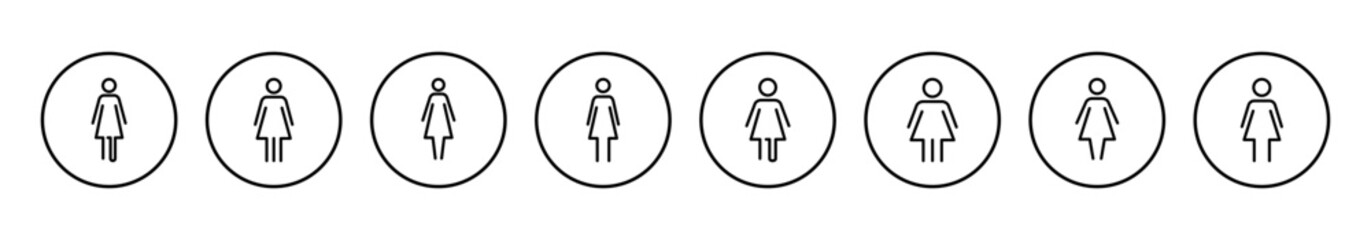 Female icon vector illustration. woman sign and symbol