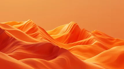 Schilderijen op glas Minimal dark textured landscape background. Abstract background, desert or mountains at night, red-orange color © Anastasiia K.
