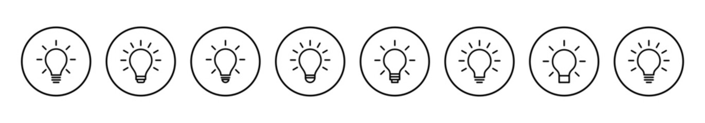 Lamp icon vector illustration. Light bulb sign and symbol. idea symbol.