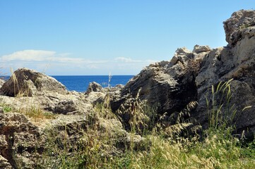 Der Strand von Kalithea auf Rhodos