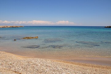 Der Strand von Kalithea auf Rhodos