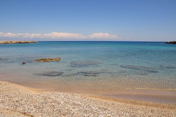 Der Strand von Kalithea auf Rhodos