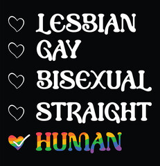 Lesbian Gay Bisexual Straight Human