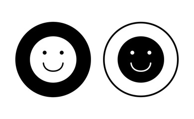 smile icon set. smile emoticon icon. feedback