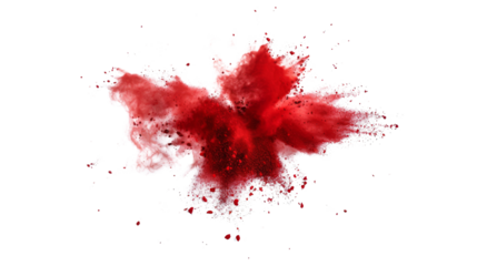 Red splattered ink