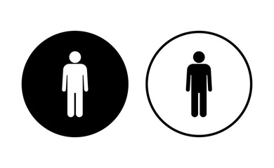 Man icon set. male icon vector. human symbol