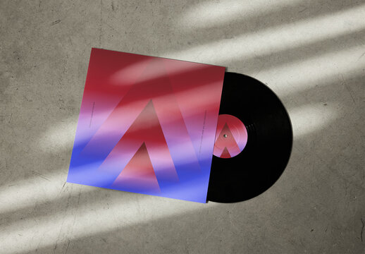 Mockup of customized LP vinyl album sleeve