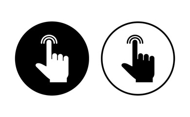 Obraz premium Hand click icon set. pointer icon vector. hand cursor icon vector