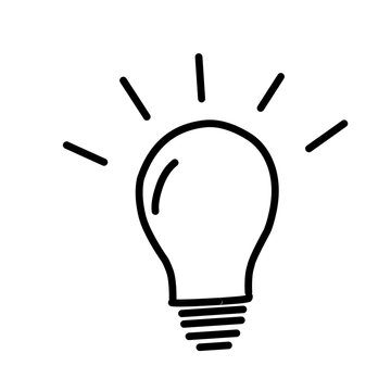 Light Bulb line icon vector