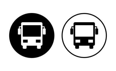 Bus icon set. bus vector icon