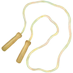 シンプルな縄跳びのイラスト