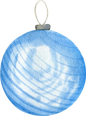 Hand Drawn Watercolor Christmas Decorations