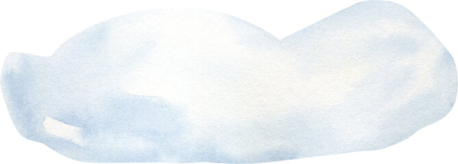 Hand Drawn Watercolor Snowdrifts - obrazy, fototapety, plakaty