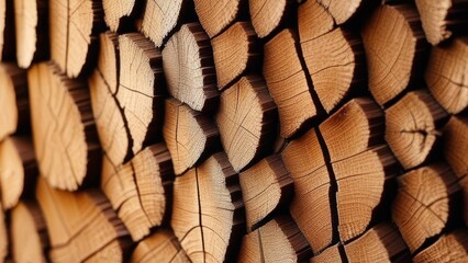 A close up of a pile of wood with many different sizes and shapes. The wood appears to be old and has a rustic, natural feel to it. The arrangement of the wood creates a sense of depth and texture