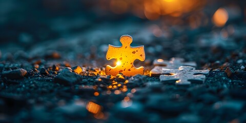 Shining a Light on Autism Awareness and Advocacy on World Autism Day. Concept World Autism Day, Autism Awareness, Advocacy, Shining a Light, Neurodiversity - obrazy, fototapety, plakaty