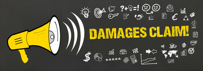 Damages Claim! - obrazy, fototapety, plakaty