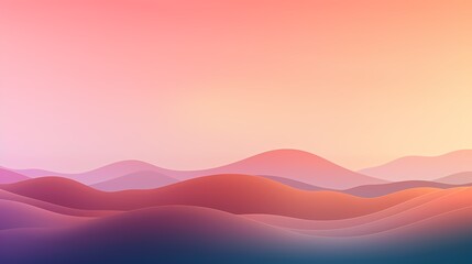 Immerse yourself in a dynamic sunrise gradient background, as vibrant pinks dissolve into soothing greens, offering an animated space for graphic designs. - obrazy, fototapety, plakaty