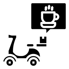 Coffee,delivery,motorcycle,work,food,working.svg
