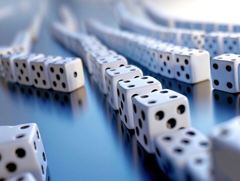 The domino effect in decisionmaking illustrating how one move can trigger a series of events in the business world