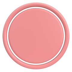 3D Label. Contact Label. 3D illustration.