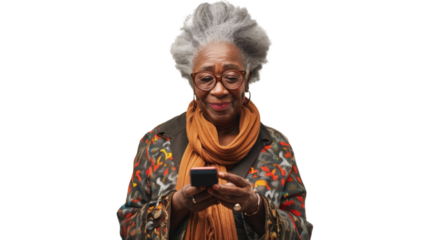 Woman is using smart phone