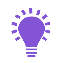 light bulb icon vector illustration