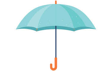 Umbrella illustration, Flat design, Vector, Umbrella Icon on Transparent Background
