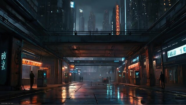 In the heart of a bustling metropolis, a grungy analog-inspired teleportation station emerges from the urban landscape, its rusted metal beams and flickering neon lights contrasting with the sleek mod