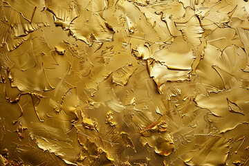 A shiny golden background with a textured surface, perfect for creating luxurious and opulent designs