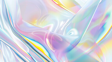 abstract 3d background with colorful iridescence waves
