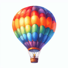 Hot air balloon designs in various watercolor styles for graphic designers