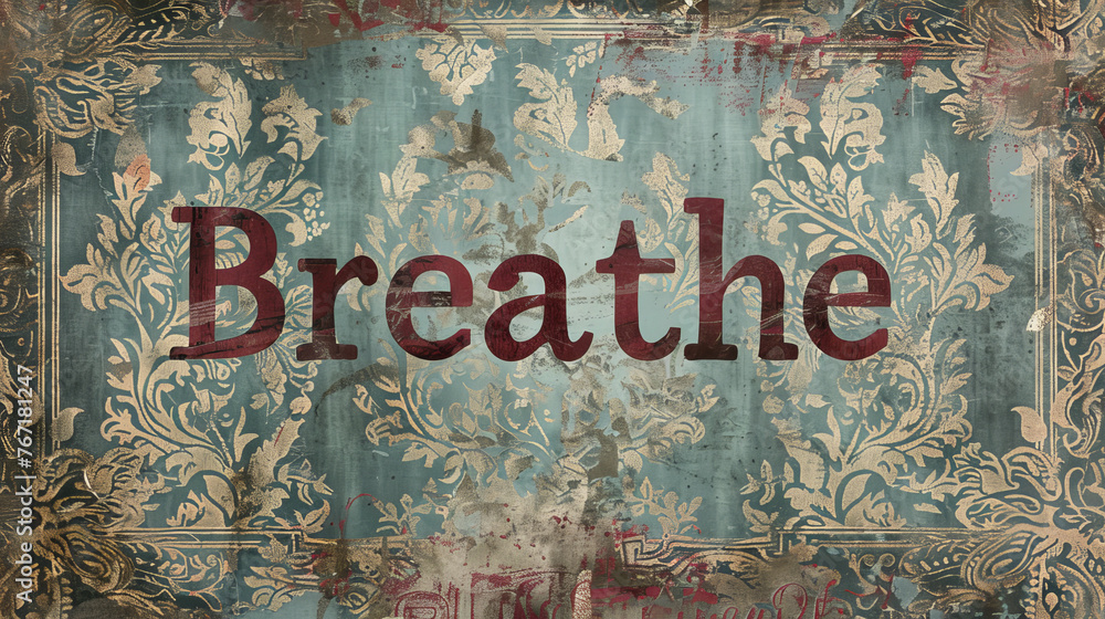 Poster the image shows a single colored background with the word 