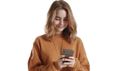 Fototapeta premium Woman is using smart phone