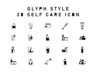 Simple Set Of 20 Selfcare Vector Icons For Web Isolated On White Background