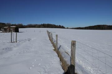 landscape with snow