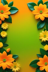 yellow flower frame