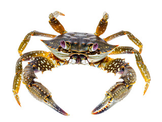 live sentinel crab., isolated white background PNG