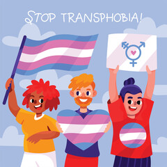  International Stop Transphobia day design  