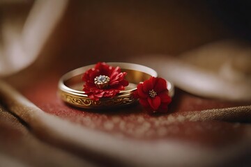 ring with flower