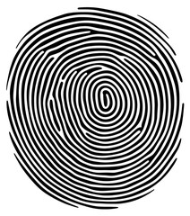 Fingerprint vector illustration isolated on transparent background.
- 767191279