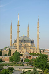 Selimiye Mosque, located in Edirne, Turkey, was built by Mimar Sinan in the 16th century.