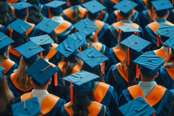 A graduation ceremony for scholarship recipients, promoting equal educational opportunities